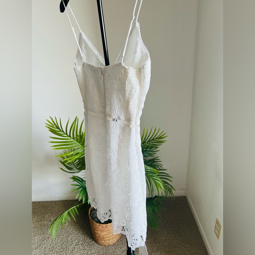 Abercrombie & Fitch White Lace Mini Dress - Picture 5 of 16